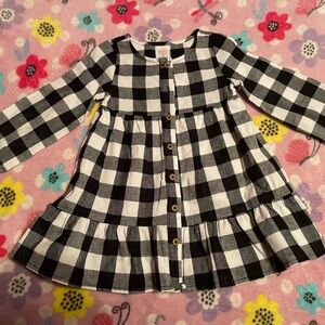 Wonder Nation - Black & White Checkerboard Dress
